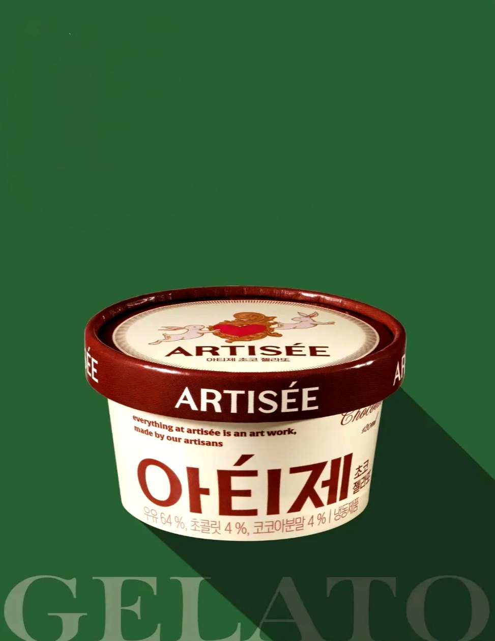 아티제 초코 젤라또 컵 제품